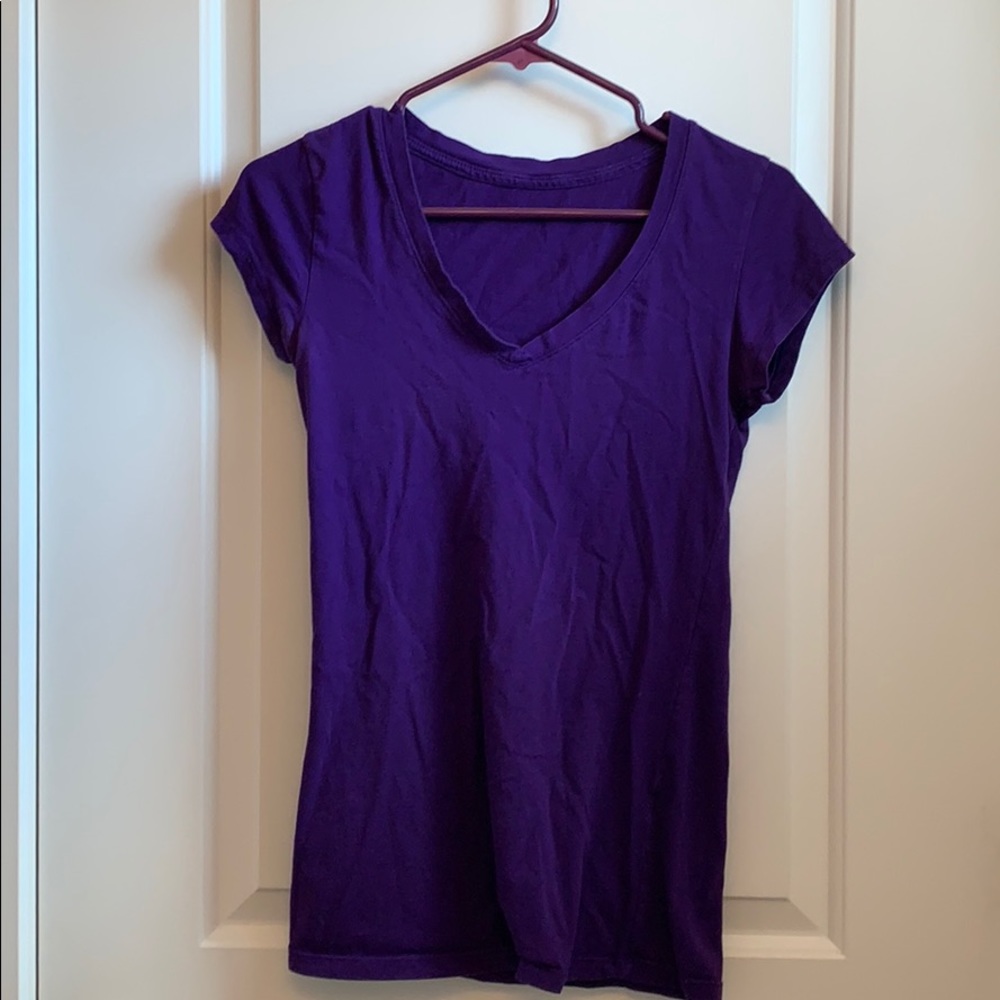 Purple V-Neck